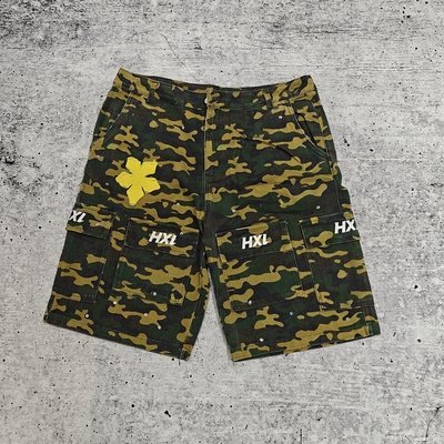 Custom New Cavas Twill Denim Shorts 100% Cotton Streetwear Summer Hunting Embroidery Cargo Camo Jean Shorts for Men