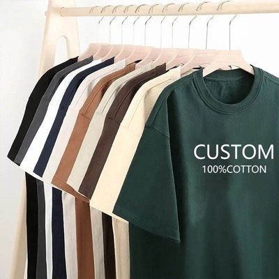 Custom Puff Printed Logo T-shirt in 250 Gsm Heavy Weight Cotton for Unisex Streetwear - Image 5