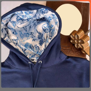 Custom Satin Lined Hoodie Blank Hoodie With Silk Lining Inner Satin Hoodies
