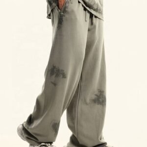 Custom Streetwear French Terry Jogging Pants Hand Painted Vintage Oversized Sweatpants