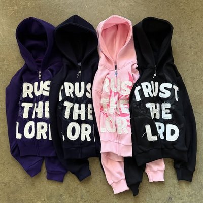 Custom Streetwear Oversized Boxy Zipper Heavyweight 100% Cotton Terry Acid Wash Embroidery Distressed Zip Up Hoodie - Image 3