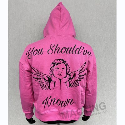 Custom Y2K Streetwear 100% Cotton Heavyweight Oversized Hoodies Silk Screen Printing Rhinestone Boxy Zip Up Hoodie - Image 3
