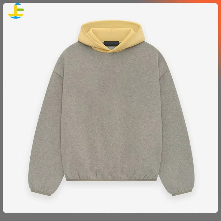 Customized Logo Print Embroidery Oversized Contrast Color Men's Hoodie High Quality Fashion Design Hoodie for Men - Image 3