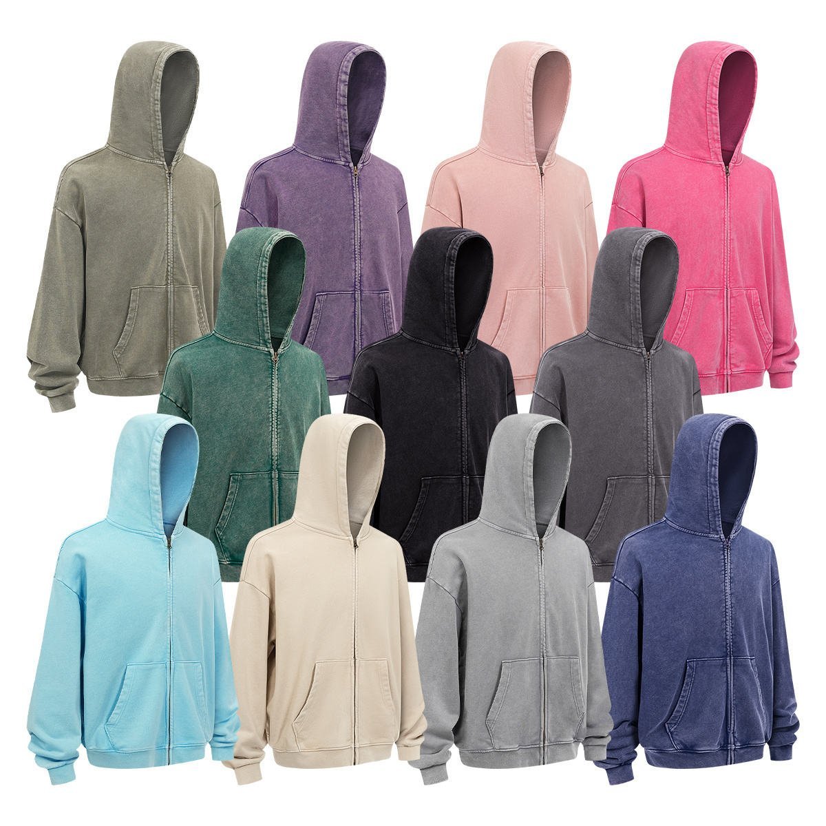 Factory-Customized 100% Cotton Retro Street-Style Tracksuit - Featuring Printing & Embroidery Crafts, Fully Customizable - Image 4
