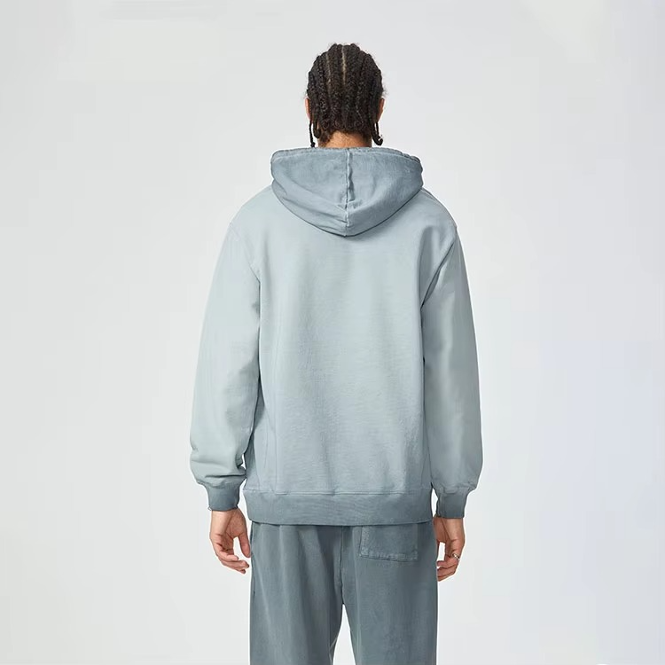 Factory High Quality Stir Frying Process 450G Heavy Oversized 100% Cotton Hoodie Custom Available for Unisex Hip-hop - Image 2