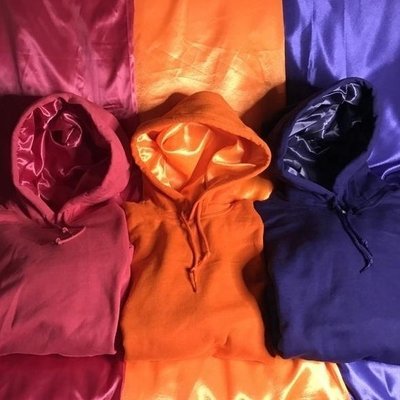 Golf Fleece Lined Hooded Sweatshirt Silk Hoodie Zip Pullover Regular Sleeve Style Satin Lining - Image 4