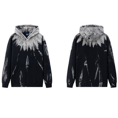Heavyweight Cotton Hoodie Sweatshirt 3D Puff Printing Winter Graffiti Gradient Pullover Hoodies Men Women - Image 3