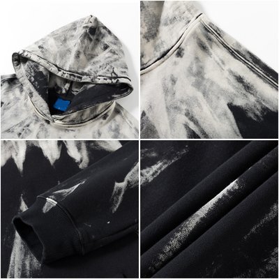 Heavyweight Cotton Hoodie Sweatshirt 3D Puff Printing Winter Graffiti Gradient Pullover Hoodies Men Women - Image 4