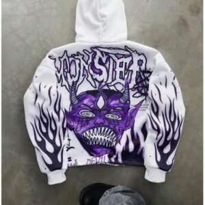 High Quality Cotton Winter Print Oversized Men's Pullover Hoodie Double-Layer Collar Knitted Fabric Customizable Patch Moq10