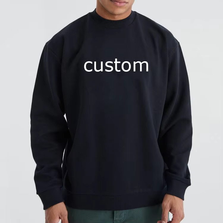 High Quality Crewneck Unisex Long Sleeve Sweatshirt Plain Crew Neck Oversized Custom Mens Sweatshirt