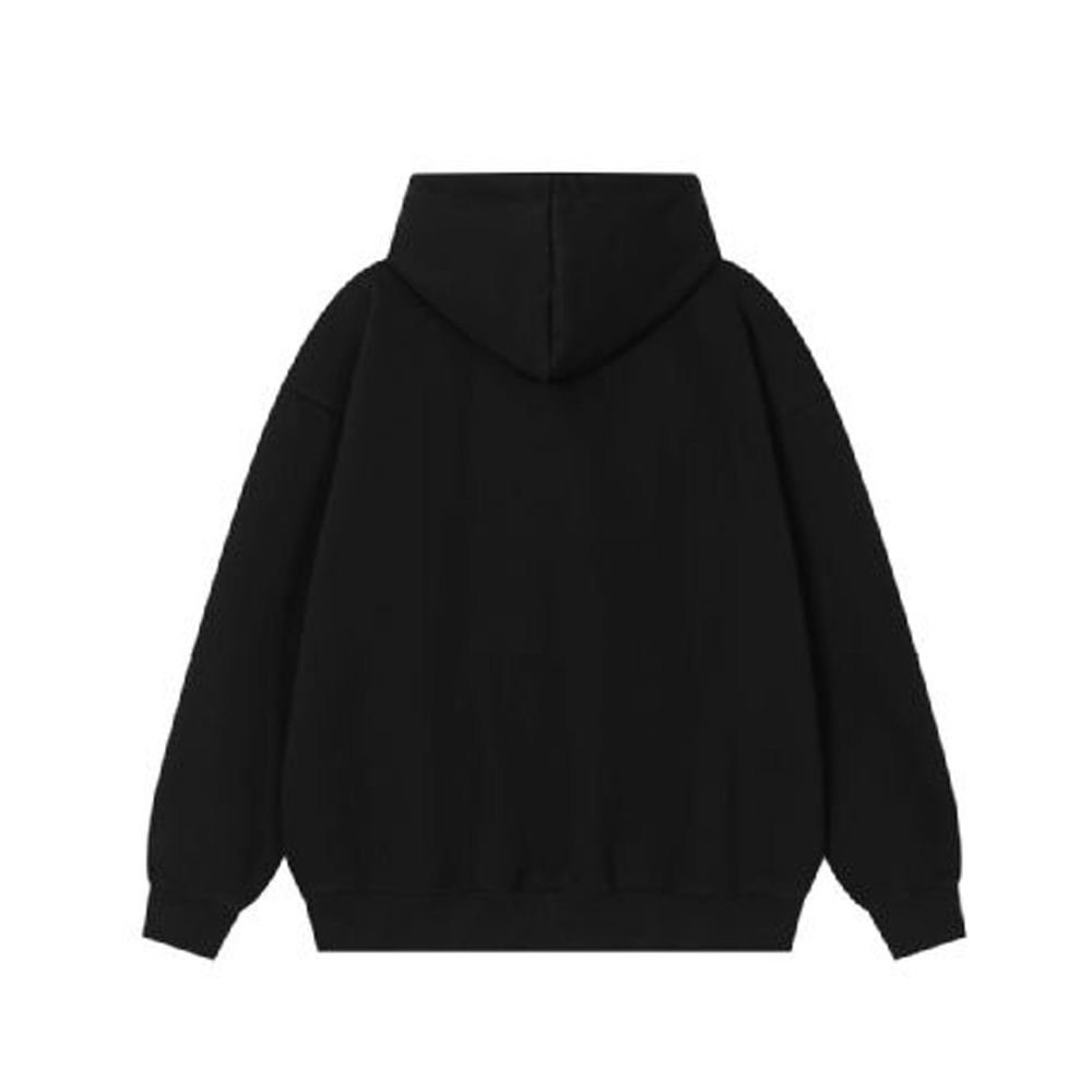 High Quality Drop Shoulder Boxy Fit Hoodie Embroidered Rivet Heavy Weight Pullover Hoodie - Image 4
