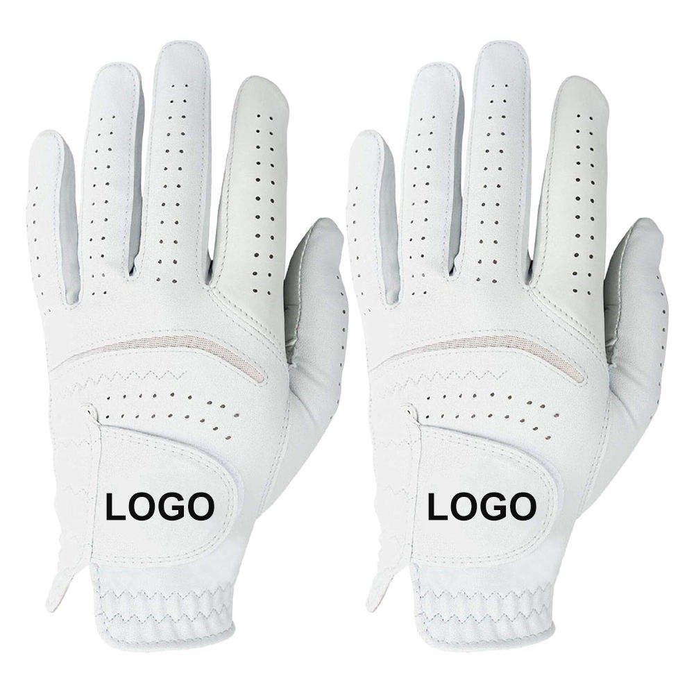 High Quality Left Hand Cabretta Leather Golf Glove with Custom Logo – Breathable Design