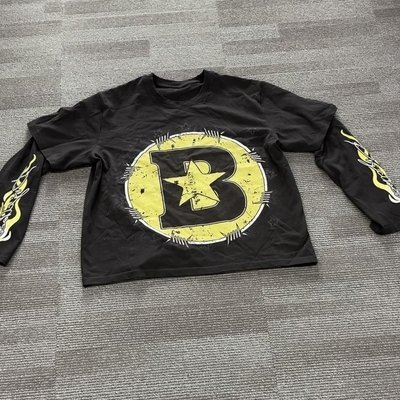 Hip Hop Style Custom Double Layer Long Sleeve T Shirt Double Shaded Shirts With Printed Skull Graphic - Image 4