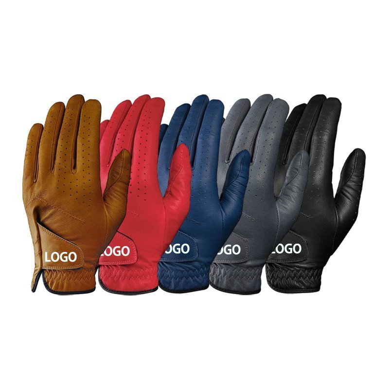 Factory Price Cabretta Leather USA Flag Left Hand Waterproof Golf Glove – Pearl White with Custom Velcro Closure Professional Golf Gloves - Image 4