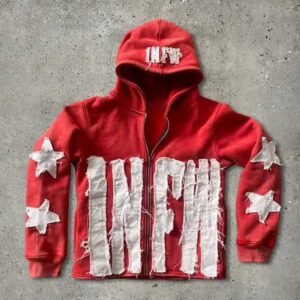 Men 500gsm Cotton Distressed Custom Embroidered Zip Up Hoodies Zip Up Acid Wash Cropped Sweatshirt