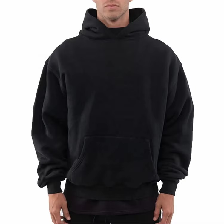 Men Custom Heavyweight Hoodies Logo Oversize Hoodies Unisex Customized Oversized Heavy Weight Thick Hoodie Embroidery - Image 3