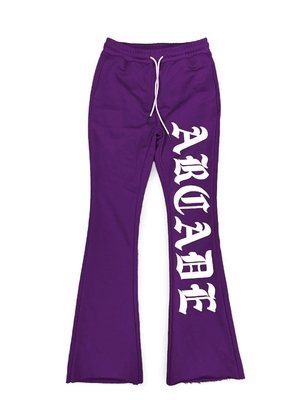 Men's 3D Puff Print Custom Sweatpants Flared Sweat Pants with 400 Grams Fabric Weight - Image 2