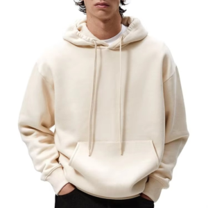 Men's Custom Logo Desgin Hoodies 100% Cotton Heavyweight Streetwear Oversize Drop Shoulder Pullover Blank Hoodie for Men