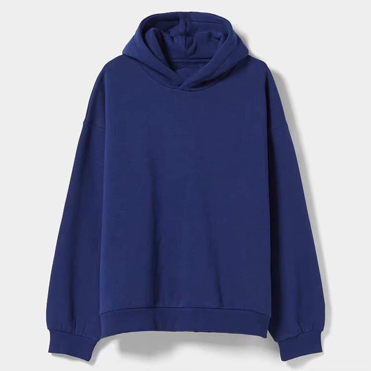 Men'S Drop Shoulder Hoodies Custom 100% Cotton Casual Hooded Sweatshirt High Quality Oversize Pullover Fleece Men Hoodie - Image 2