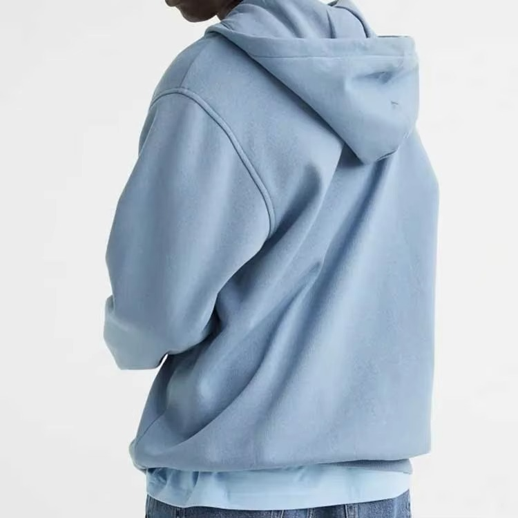 Men's Heavyweight Blank Plain High Quality Oversized Zip up Hoodie Custom Logo Full Zip up Hoodie - Image 2