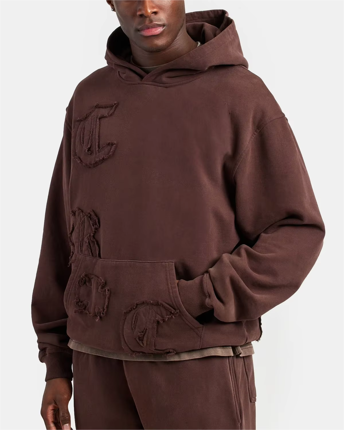 Men's Heavyweight % Cotton Tracksuit With Custom Logo Applique Autumn Season Adult Apparel 2024 Hot Selling Hoodie and Jogging - Image 6