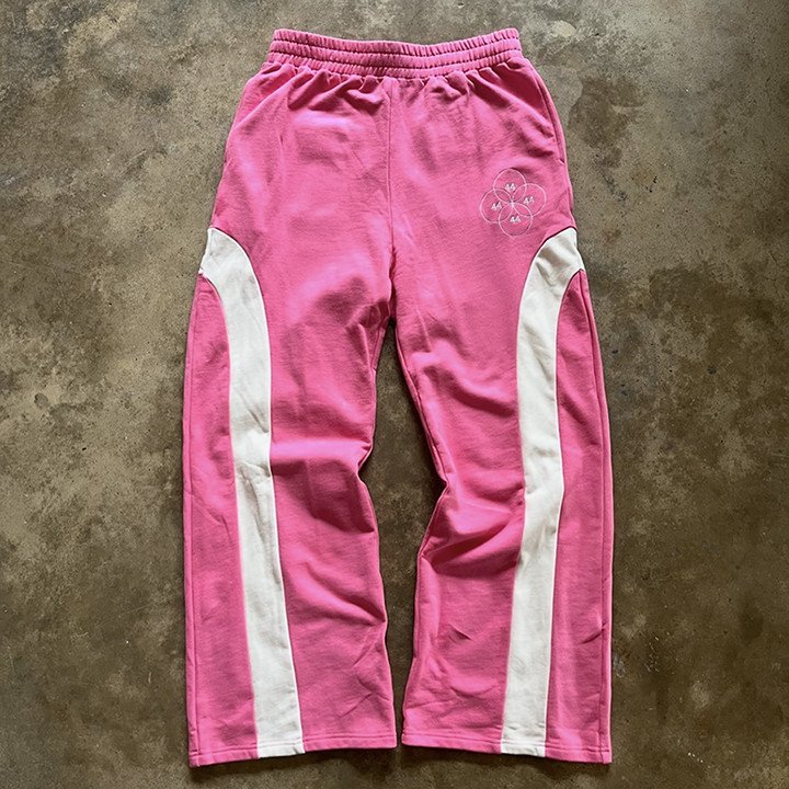 Men's Oversized Wide Leg Baggy Sweatpants with Custom Logo and Mid Waist - Image 4