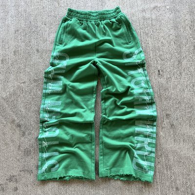 Men'S Sweat Pants Jogger Custom Side Printed Logo Heavyweight Cotton Baggy - Image 5