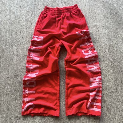 Men'S Sweat Pants Jogger Custom Side Printed Logo Heavyweight Cotton Baggy - Image 6