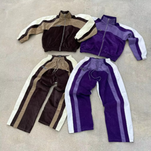 Men's Sweatpants and Hoodie Set Zip up Custom Design Oversized 100% Cotton Streetwear Printing Hoodie 500gsm Heavyweight for Man