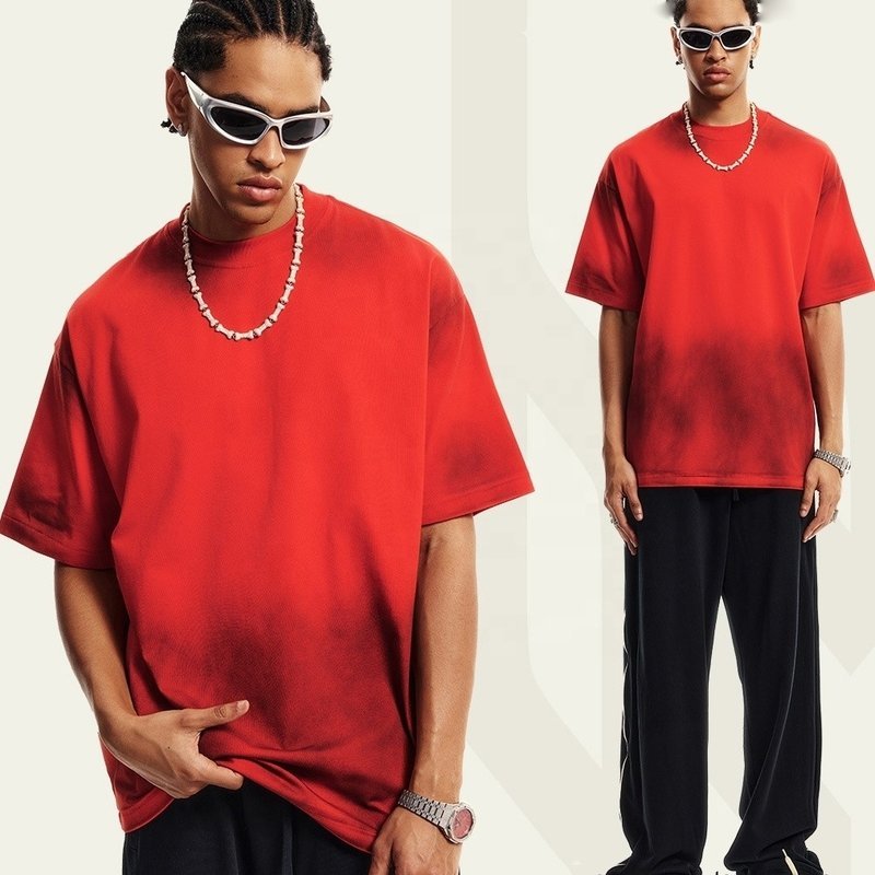 Mens White Mock Neck T Shirts 230grams Fabric Weight Quick Dry Cooling Streetwear