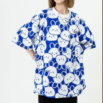 O-Neck Unisex Streetwear Custom 100% Cotton Graphic All Over Screen Print Tee T-Shirt - Image 5