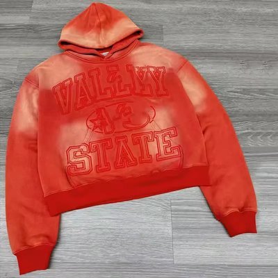 Oem Clothing Manufacturers Pullover Cotton Sun Faded Oversized Streetwear Vintage Acid Wash Distressed Embroidered Hoodies - Image 5