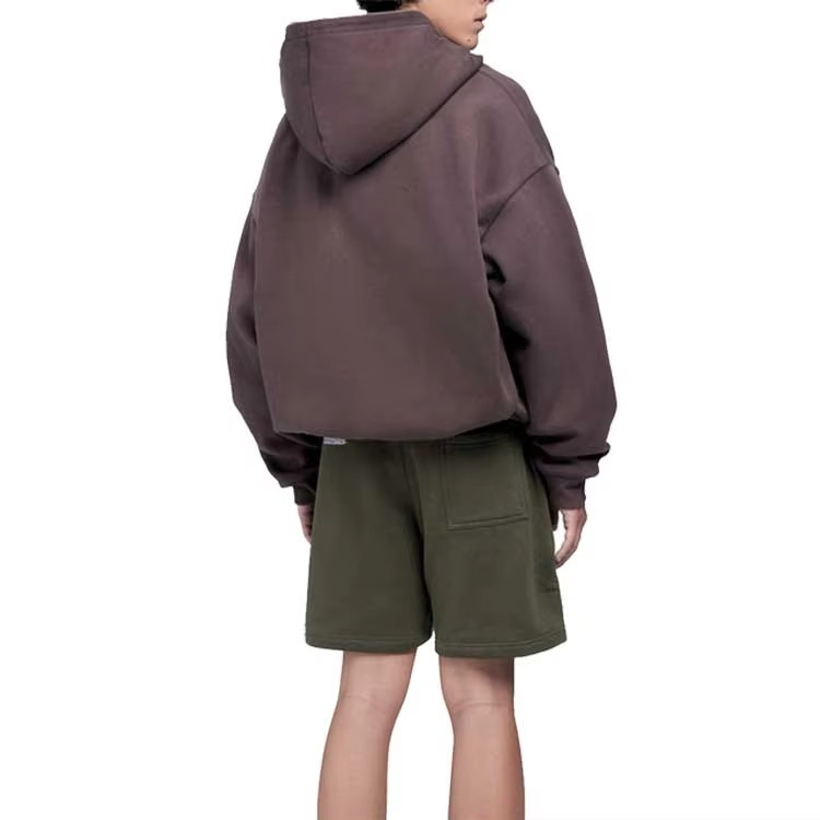 Oem Custom Zip Hoodie Manufacturer Mens 100% Cotton High Quality Boxy Zip Hoodie Puff Print Blank Zip up Hoodies - Image 3