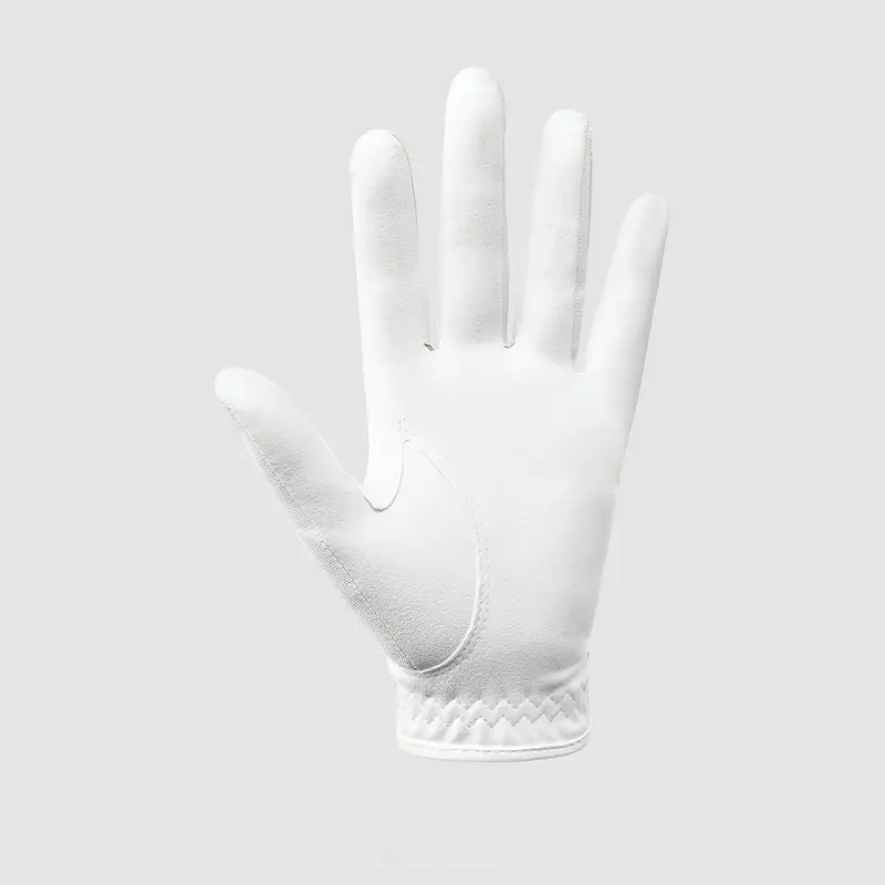 OEM Golf Accessories Leather Gloves for Men – Brown & White Cabretta Leather Golf Gloves - Image 3