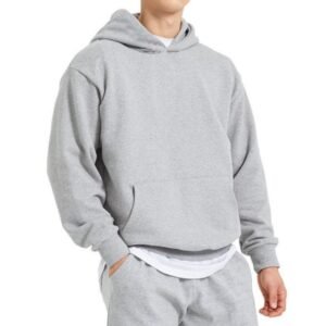 OEM Plus Size Men'S Hoodie Country Trend High Street Drop Shoulder Long Sleeve Solid Color Casual Oversize Blank Hoodies