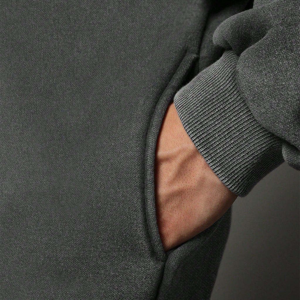 OEM Wholesale Custom Winter Hoodies Unisex Oversize Thick High Quality Cotton White Gray Blank Hoodies Clothing Manufacturers - Image 5