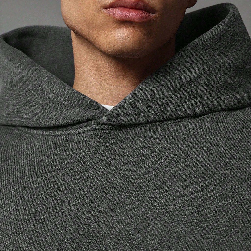 OEM Wholesale Custom Winter Hoodies Unisex Oversize Thick High Quality Cotton White Gray Blank Hoodies Clothing Manufacturers - Image 6