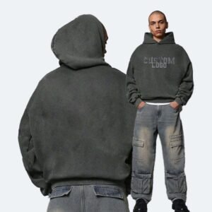 OEM Wholesale Custom Winter Hoodies Unisex Oversize Thick High Quality Cotton White Gray Blank Hoodies Clothing Manufacturers