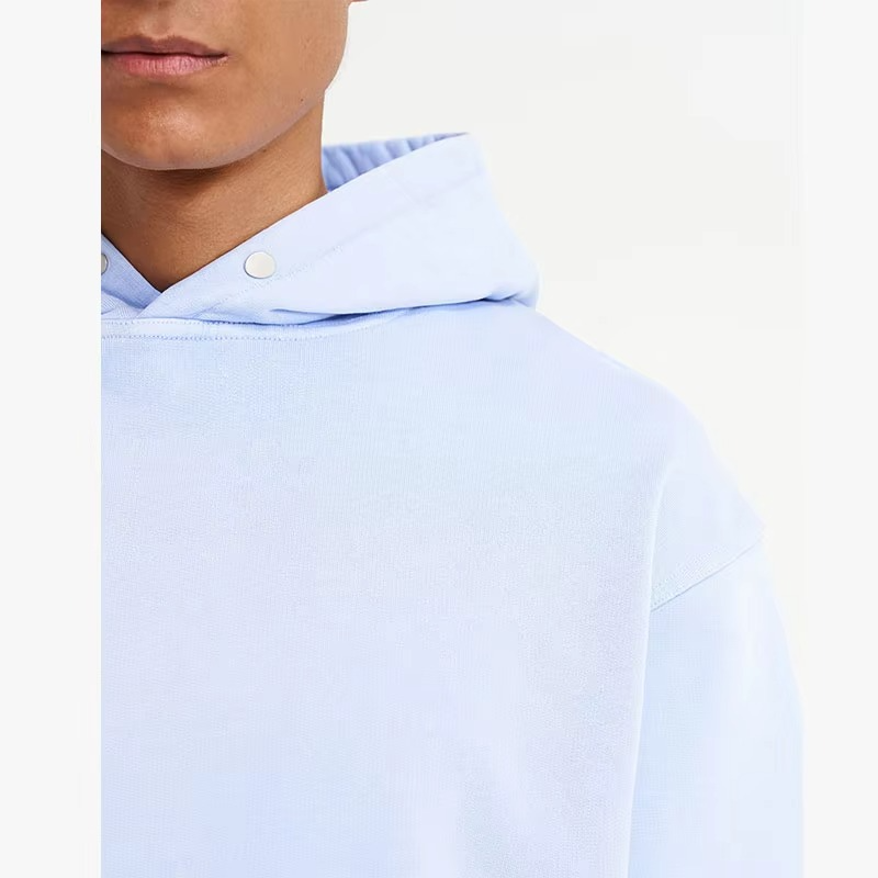 Oversized Fit Cobrax Popper Loopback Jersey Mens Clothing Heavy Weight Jersey Cotton 500gsm Hoodie - Image 4