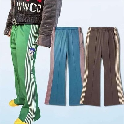 Polyester/Cotton Y2K Men Women Casual Joggers with Flared Wide Leg and Side Stripes - Image 6