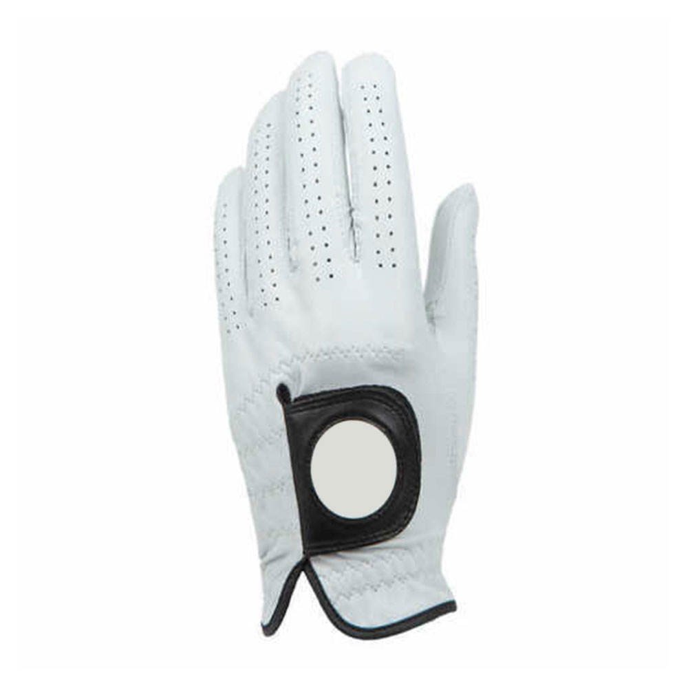 Premium White Leather Golf Glove – Velcro Strap, Soft Grip, Moisture Resistant for Left-Handed Men - Image 5