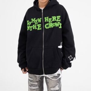 Printed Heavyweight 300-500 Gsm Streetwear Oversized 100% Cotton Pullover Hoodie