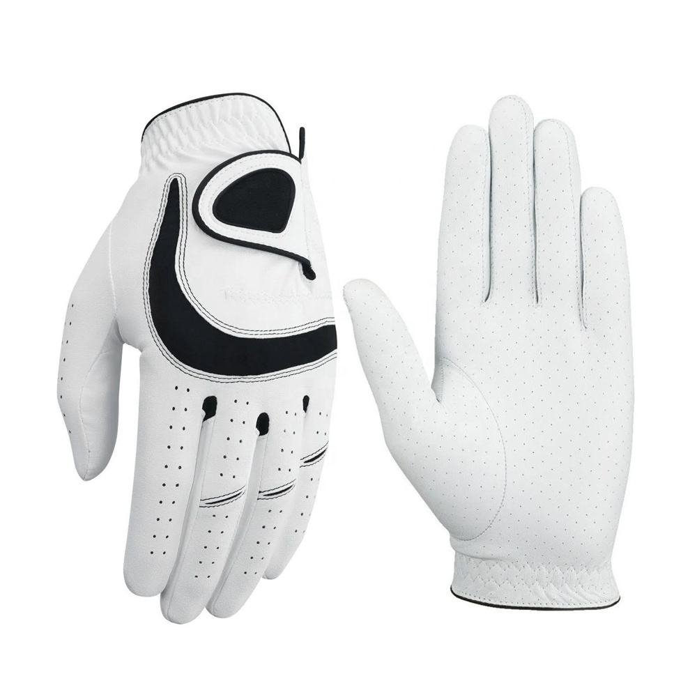 Professional Grade Cabretta Leather Golf Gloves with Enhanced Grip Breathable Soft Custom Fit for Competition