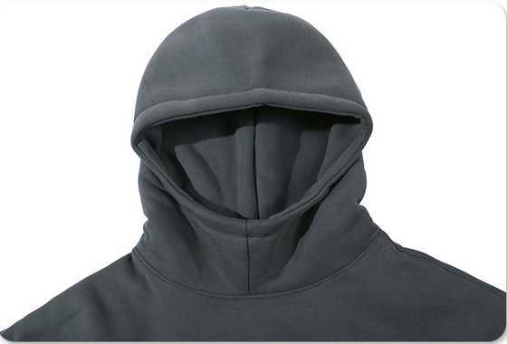 Puff Print Men'S Two Tone Hoodie High Weight Warm Fleece Pullover Hoodie Drop Shoulder - Image 4