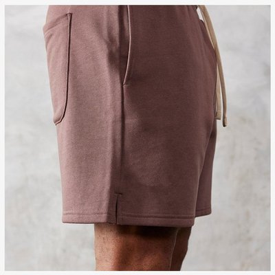 Relaxed Fitness Vintage Cotton Polyester French Terry Acid Wash Sweat Shorts for Men - Image 2