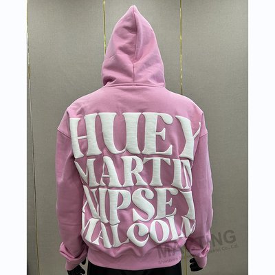 Streetwear Custom 3D Puff Print 500gsm Cotton Heavyweight Blank Men's Sweatshirts Puff Printing Pullover Hoodie - Image 5