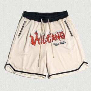 Summer Basketball Polyester Gym Workout Sublimation Zipper Pocket Men's Mesh Shorts with Drawstring Closure and Shorts Length