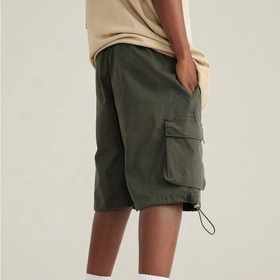 Support Customized Logo Men's Acid Washed Cotton Gym Half Pants for Summer Exercise - Image 5