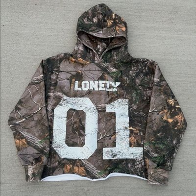 Unisex All Over Print Camouflage Hoodie in Custom Terry Cotton and Cropped Design