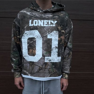 Unisex All Over Print Camouflage Hoodie in Custom Terry Cotton and Cropped Design - Image 3